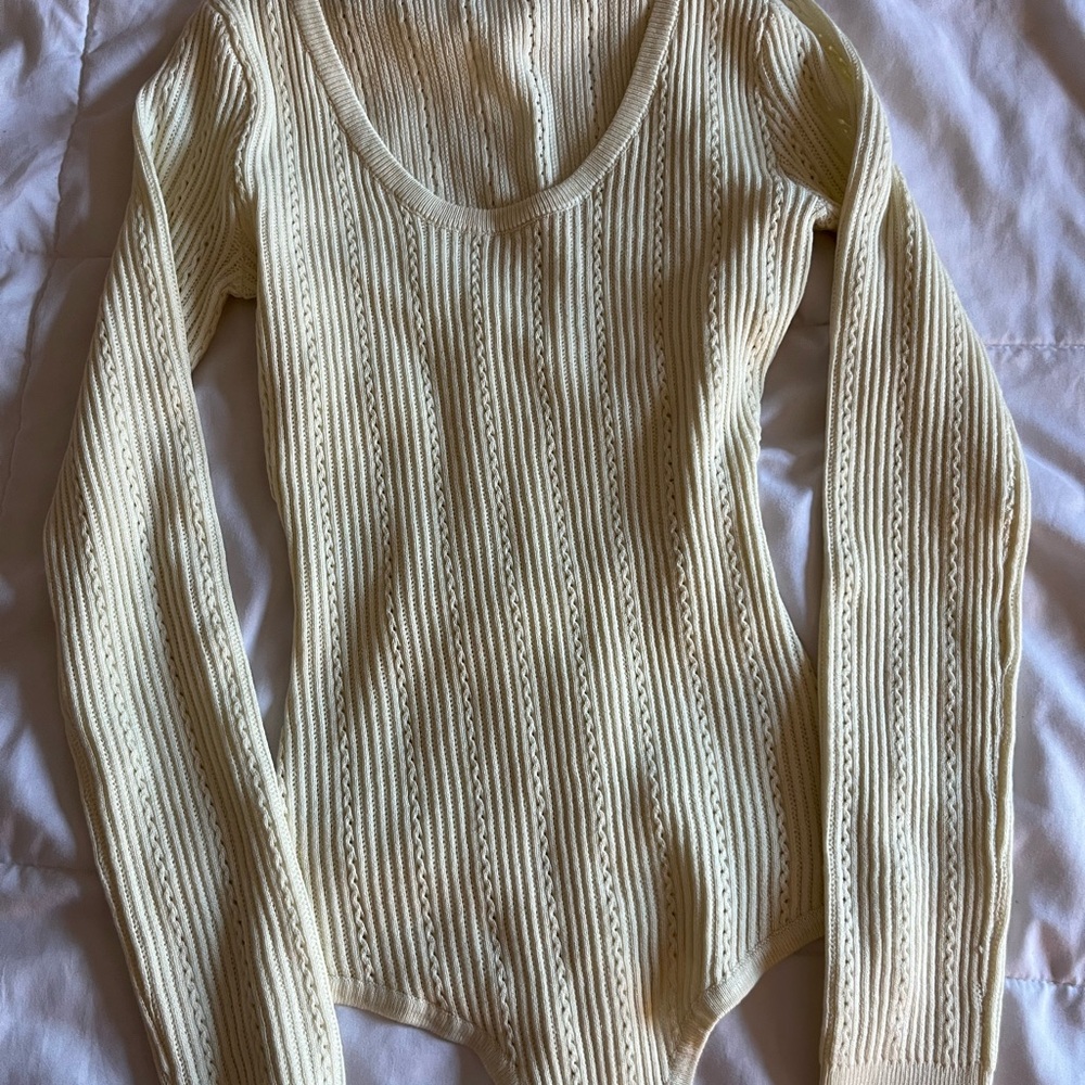 Cream bodysuit